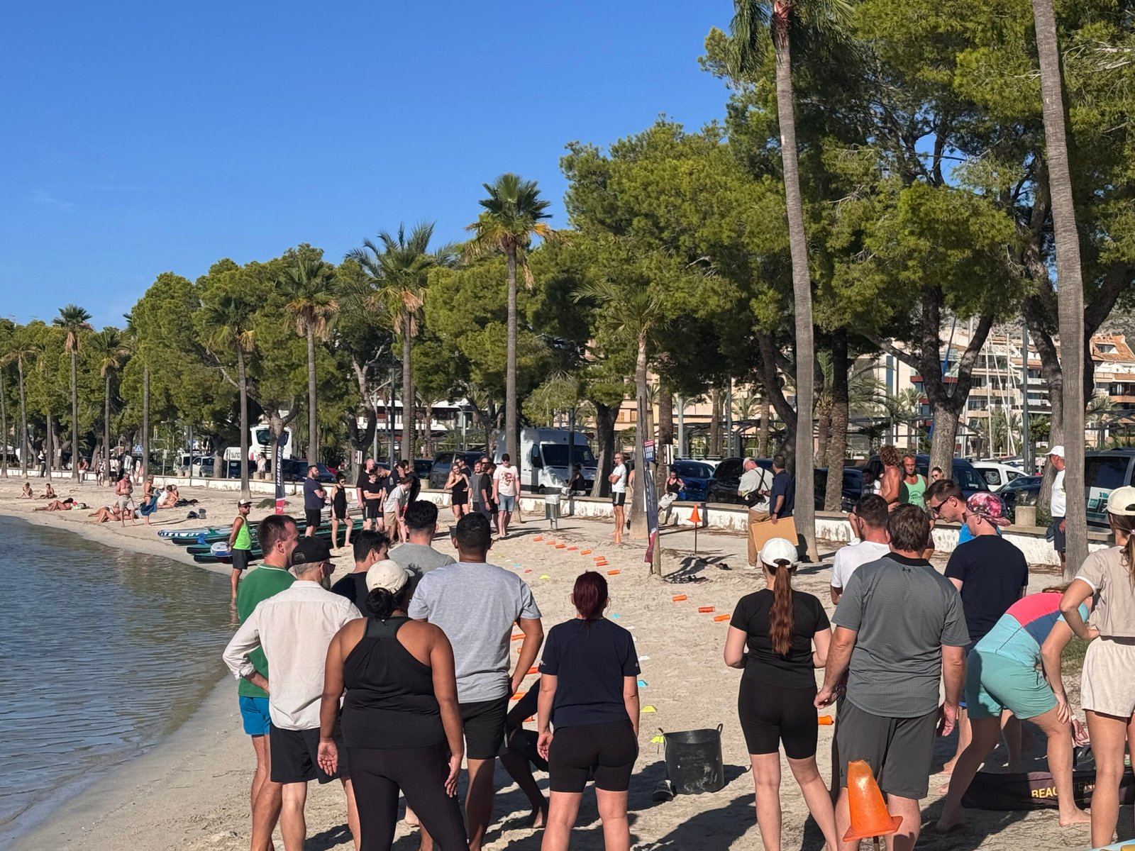 Beach olympics games in Mallorca