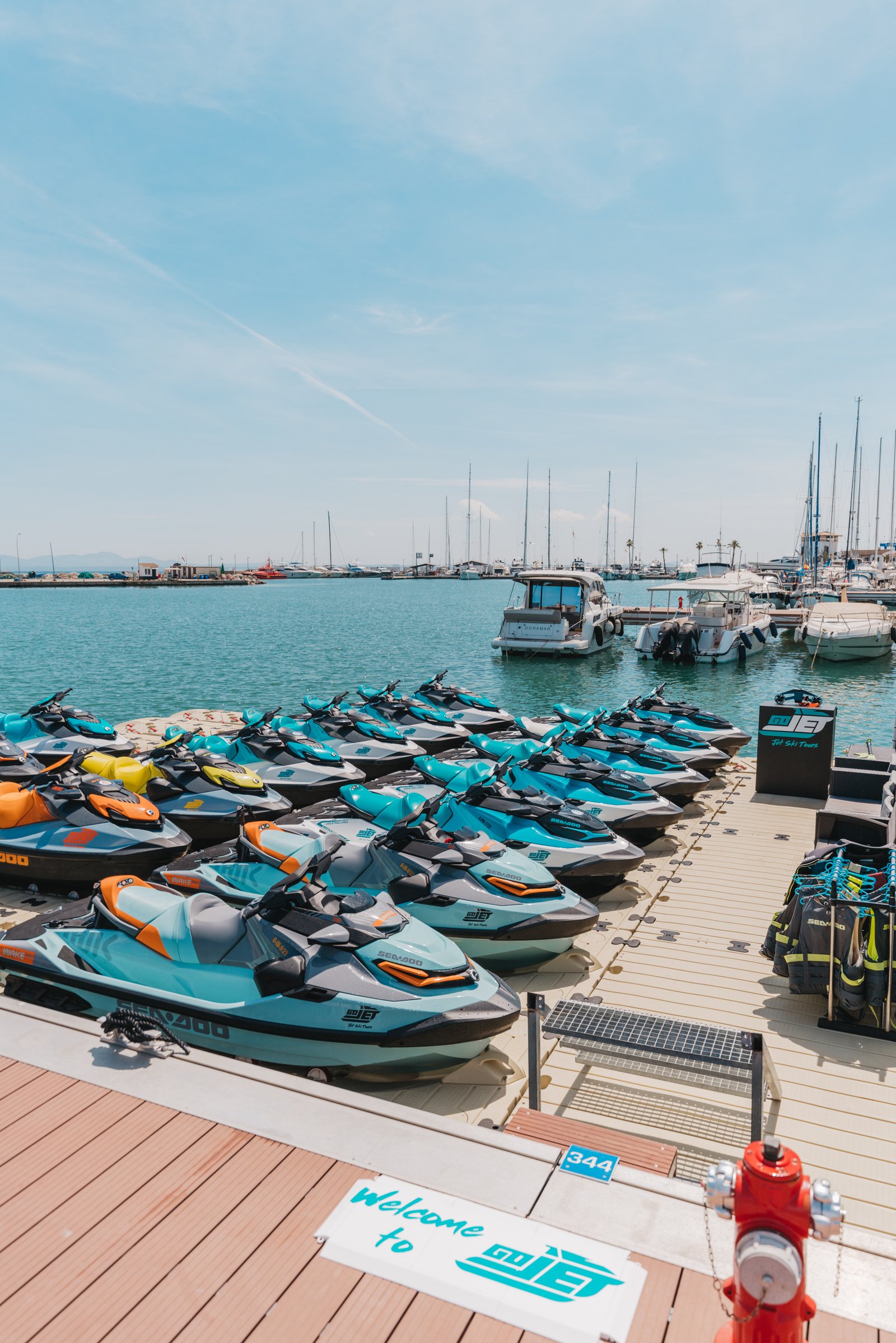 Jet ski excursion for groups in Mallorca